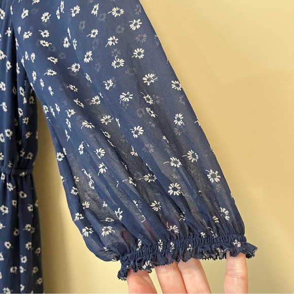 Joie Alithea Silk Long Sleeve Asymmetric Hem Dress - Picture 8 of 16